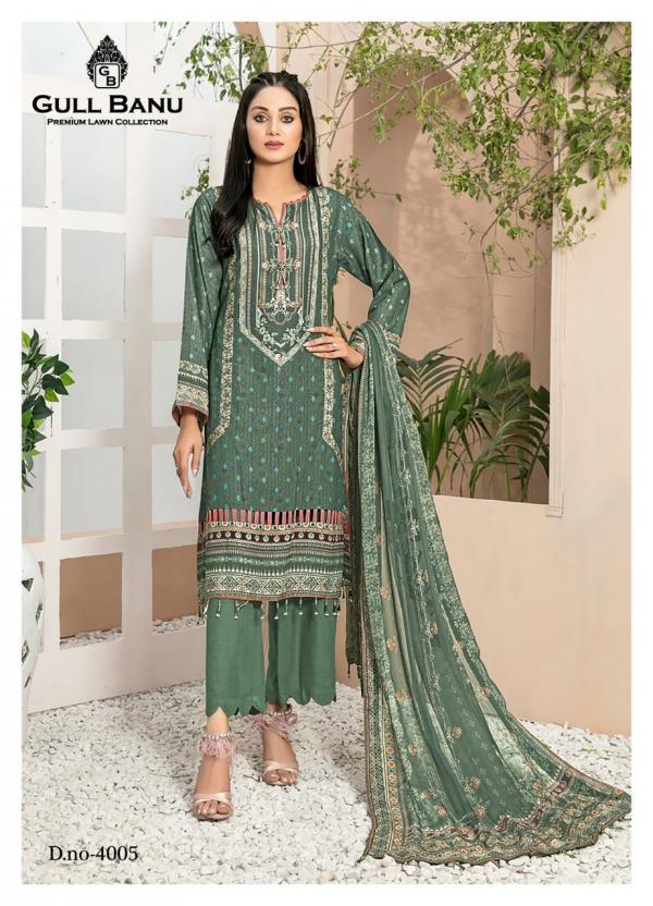 Gull Banu Vol-4 Lawn Cotton Designer Exclusive Dress Material
